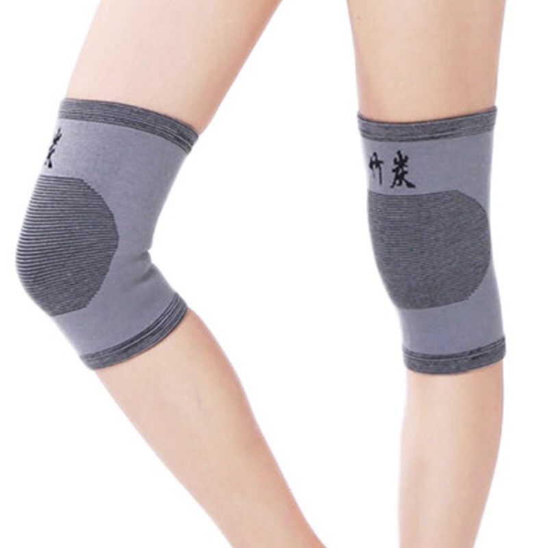 Bamboo charcoal knee pads with self-heating and velvet for warmth, knee pads for arthritis, men and women with cold legs, thin design for all four seasons Item Picture