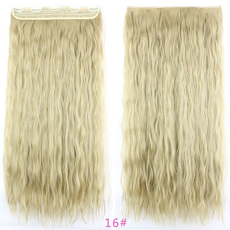 5 pieces of corn-permed hair extensions from Europe and America Application Scenario