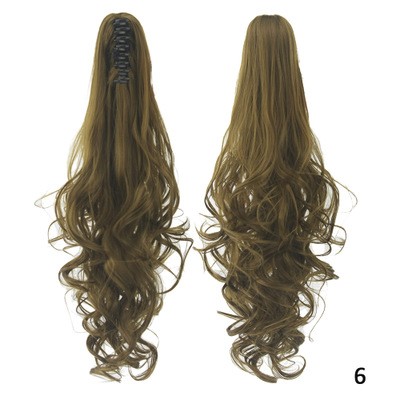 The new scratch-clip ponytail long curls are selling well in Europe and America detail image 4