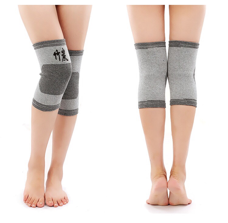 Bamboo charcoal knee pads with self-heating and velvet for warmth, knee pads for arthritis, men and women with cold legs, thin design for all four seasons details Picture