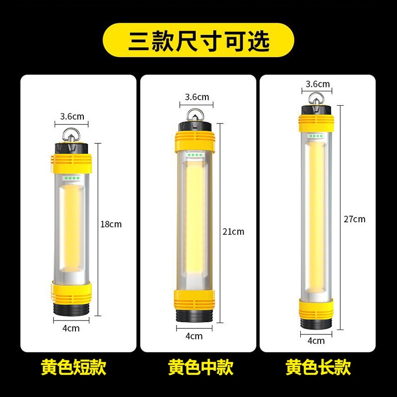 户外家用储能电池 移动充电手电筒警报灯呼救警示防盗强光露营灯