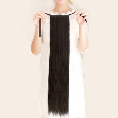New style ponytail wig for women with long hair tied up in a ponytail detail image 5
