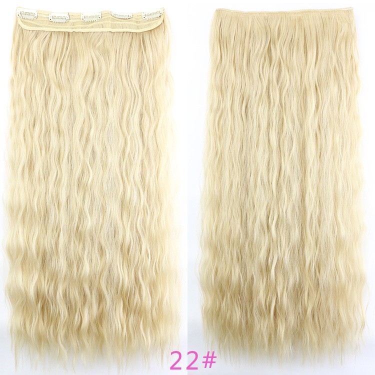 5 pieces of corn-permed hair extensions from Europe and America detail image 9