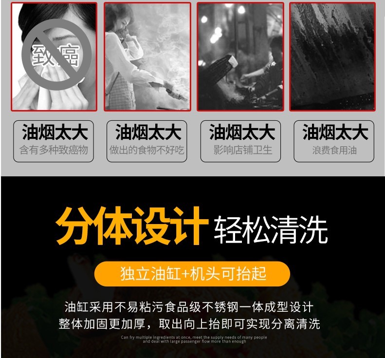 904双缸双筛电炸炉  炸鸡腿鸡翅薯条 油炸炉锅详情13