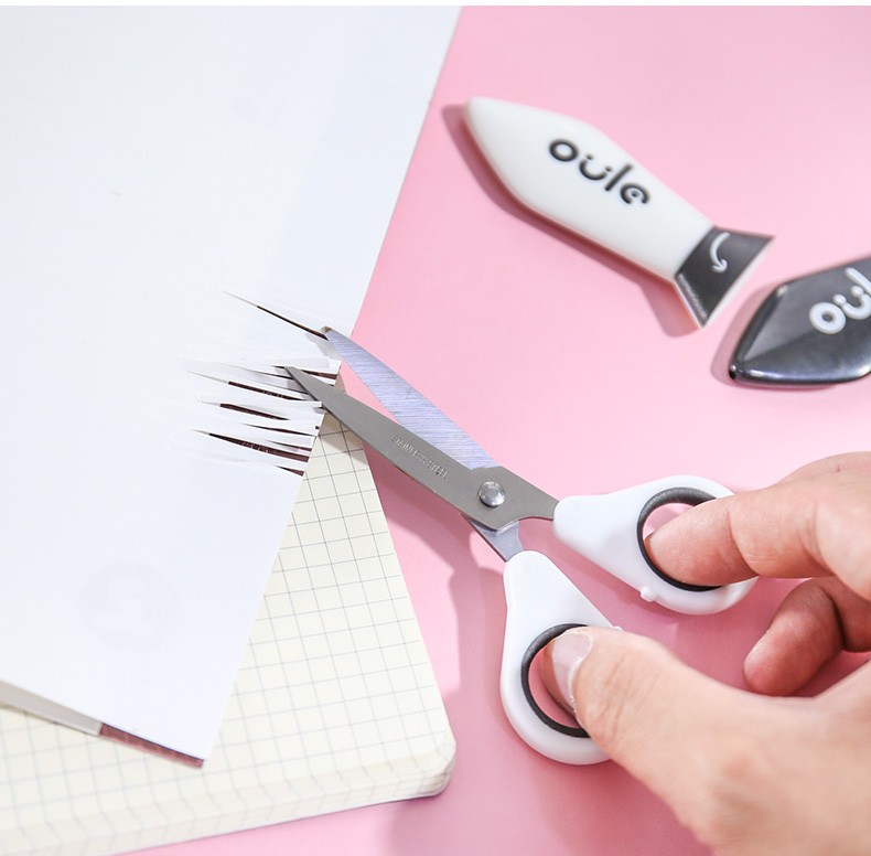 安全圆头全塑料树脂材质儿童剪纸剪刀卡通手工DIY学生剪纸刀详情图16