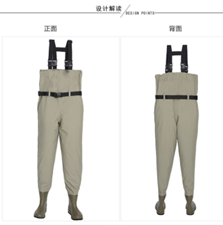 Japanese PROX waterproof breathable wading pants and lure fishing wading pants are anti-slip detail image 5