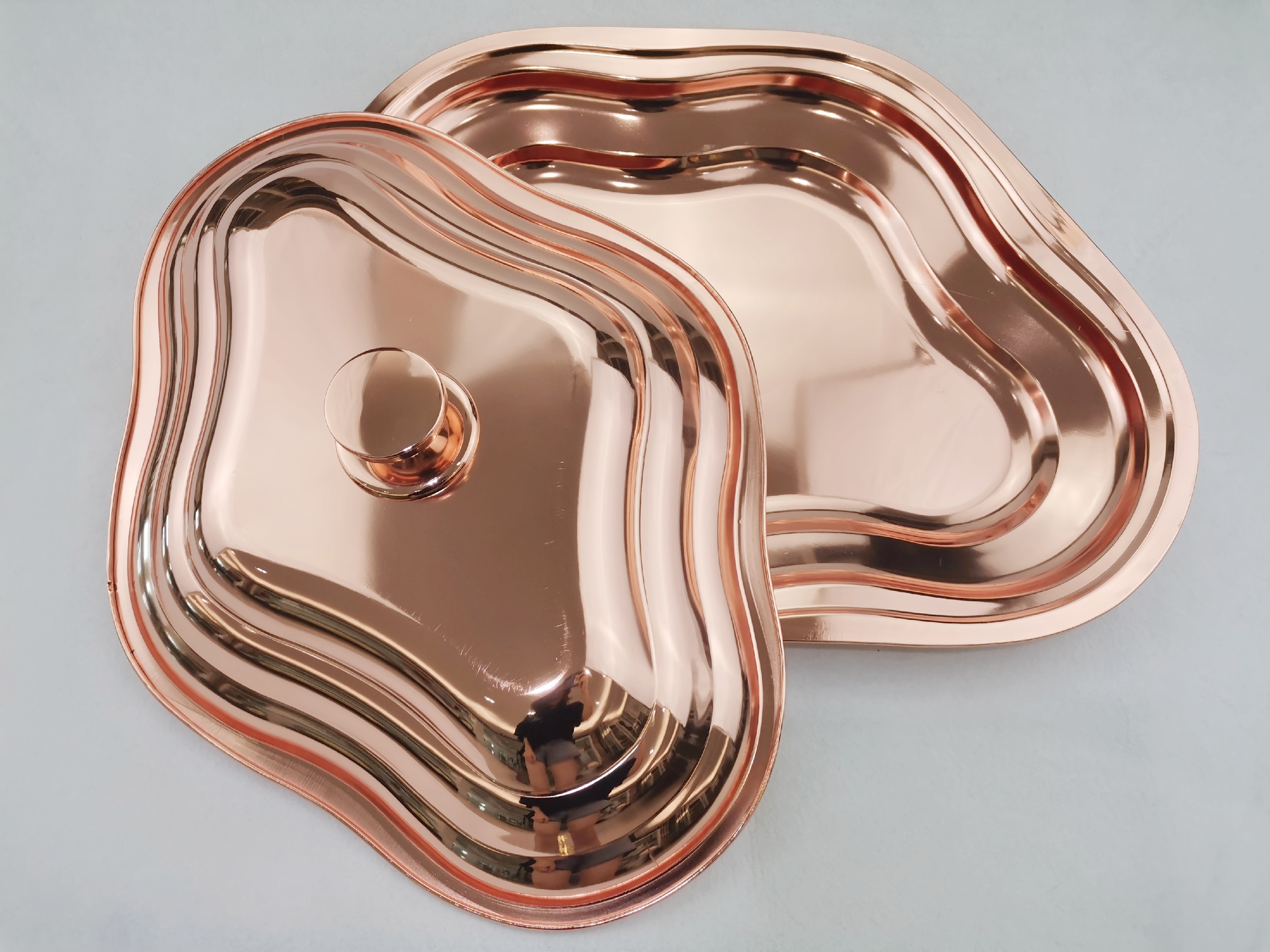 不锈钢托盘，不锈钢套、套盘，不锈钢菱形盘细节图