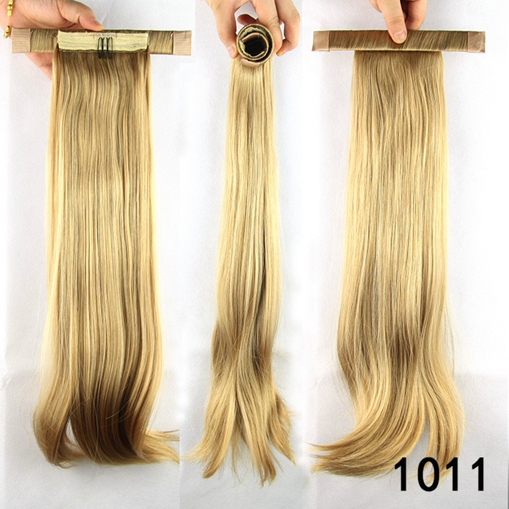 The new sweet and sweet spring clip ponytail with straight hair is selling well in Europe and America detail image 4