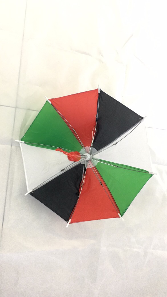 18cm10K national flag-colored ear toy umbrella, small and cute decorative umbrella, factory direct sales, mobile phone shading umbrella for delivery workers looking at orders. undefined