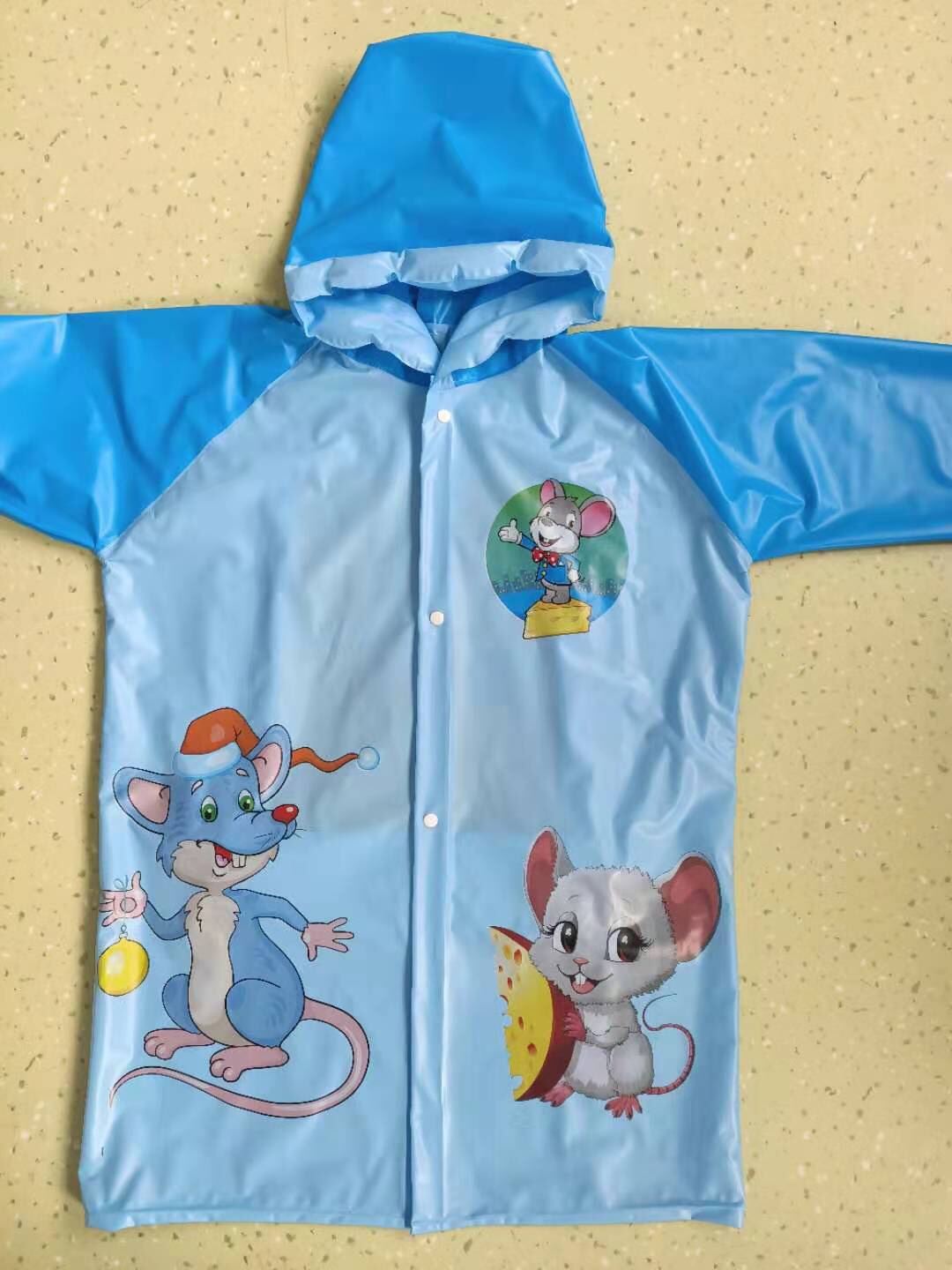 The 802 Children's Backpack Raincoat Cartoon Design Style Is Simple And Fashionable undefined