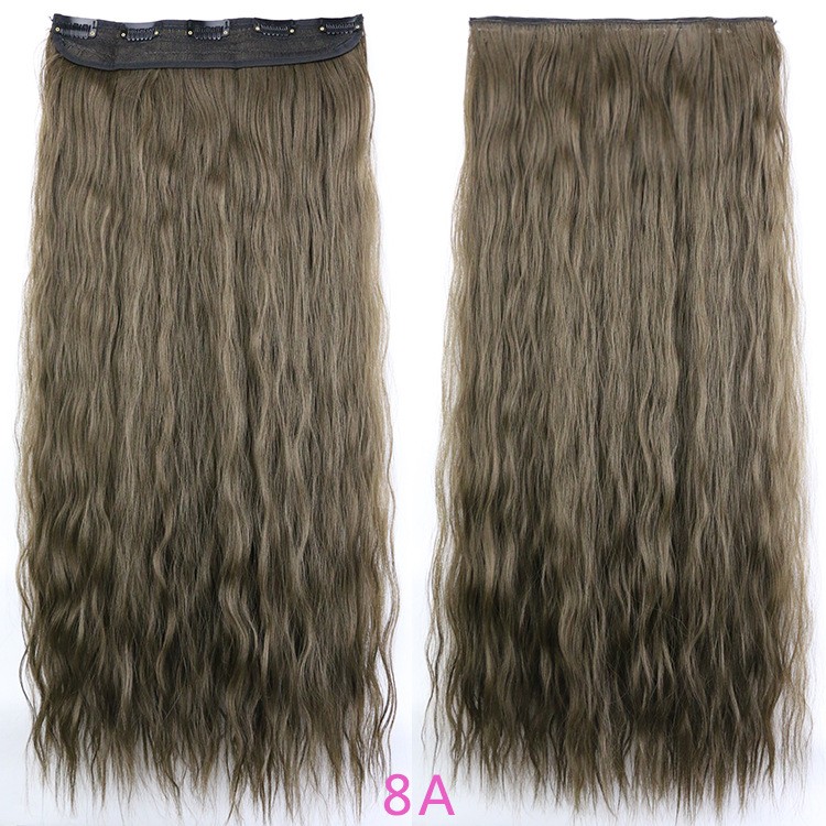 5 pieces of corn-permed hair extensions from Europe and America detail image 7