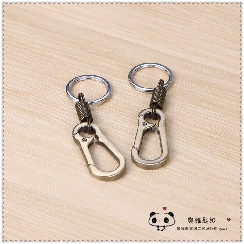 Keychain waist hanging car Creative keychain keychain keyring ring spring thumbnail
