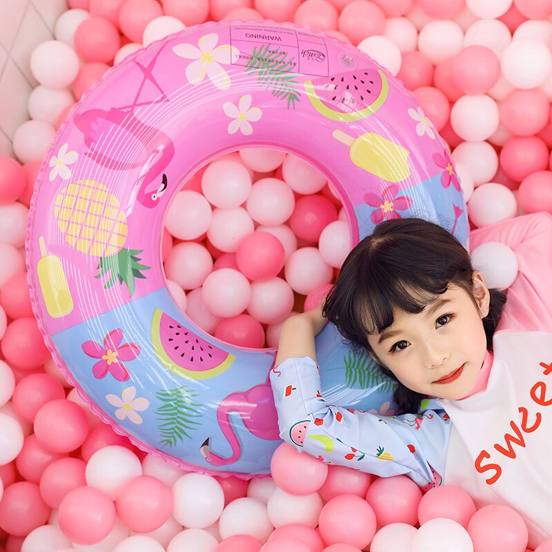 Wholesale of summer flamingo swimming rings, thickened swimming float rings, inflatable swimming rings, life buoys and other water products in stock Item Picture
