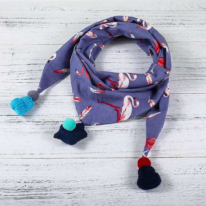 Thick children's scarves for spring, autumn and winter, cute boys' scarves, girls' scarves, princesses, babies, infants and children's triangular scarves undefined