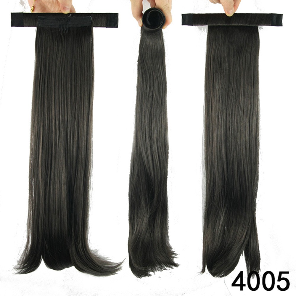The new sweet and sweet spring clip ponytail with straight hair is selling well in Europe and America detail image 5