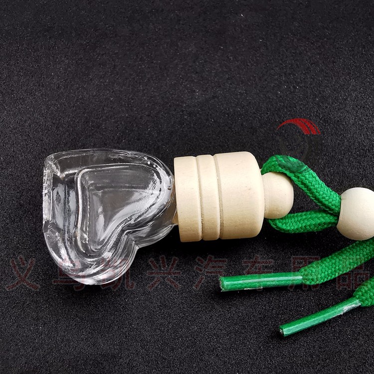 5ml斜爱心香水瓶挂件详情图2