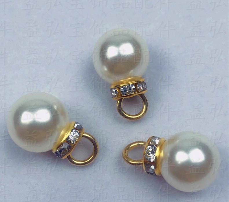 Manufacturers Direct Sales Inset A Diamond Abs High Bright Imitation Pearl Pendant Diy Accessories Hair Accessories Clothing Christmas Accessories Application Scenario