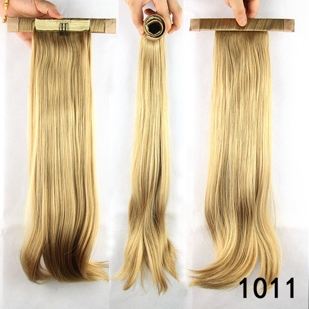 The new sweet and sweet spring clip ponytail with straight hair is selling well in Europe and America Specification image