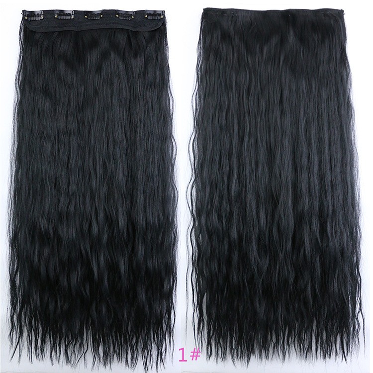 5 pieces of corn-permed hair extensions from Europe and America detail image 2