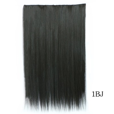 New 5-clip hair curtain straight hair extension piece one-piece clip hair extension piece detail image 5