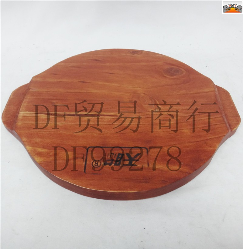 DF99278    24cm电磁炉专用盘红木圆烤盘24CM家用商用烧烤加厚煎牛扒鸡扒DF  TRADING HOUSE详情图5