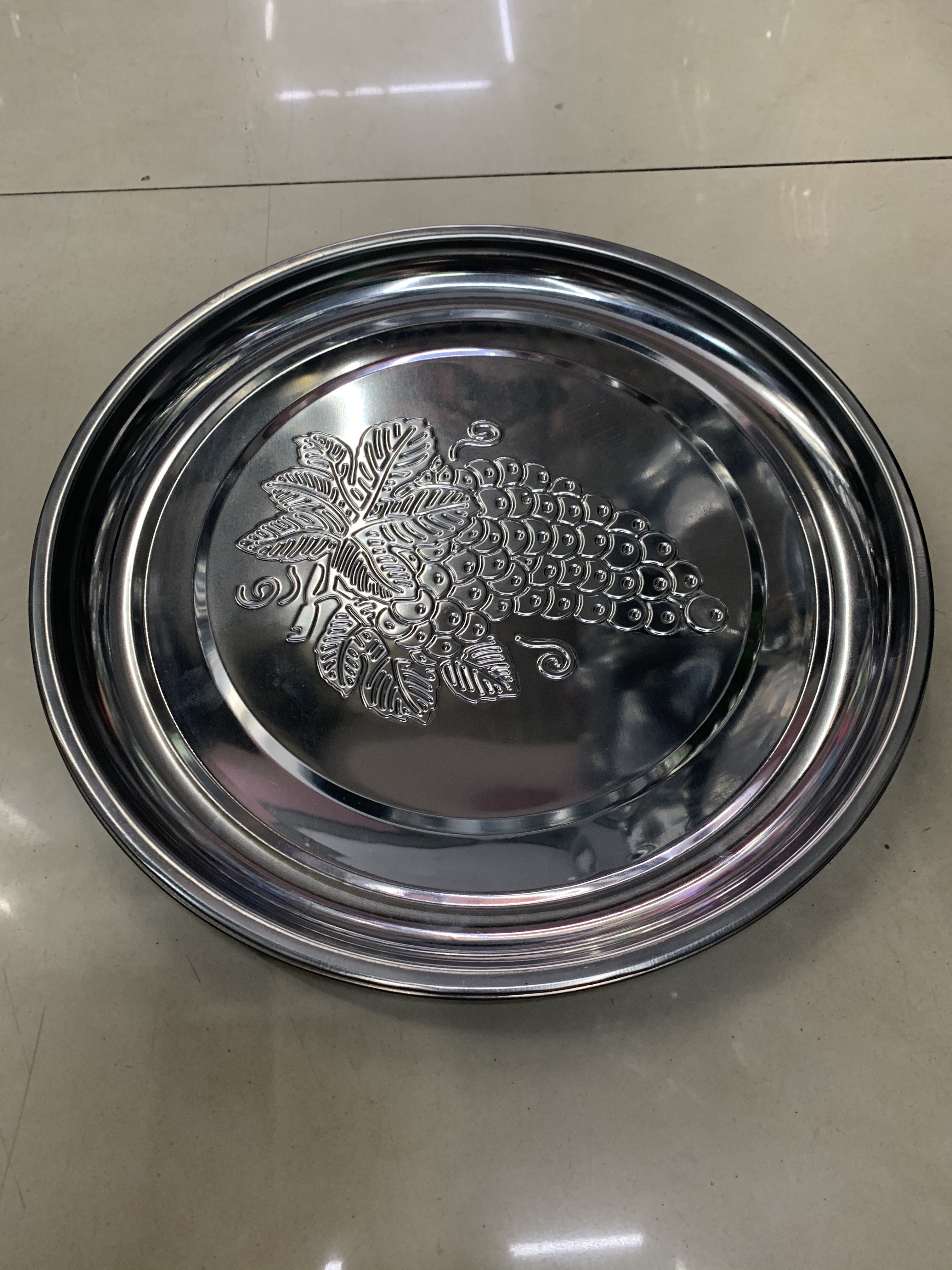 Stainless Steel Inch Plate, Thai Inch Plate, Stainless Steel Disc, Grape Plate Specification drawing