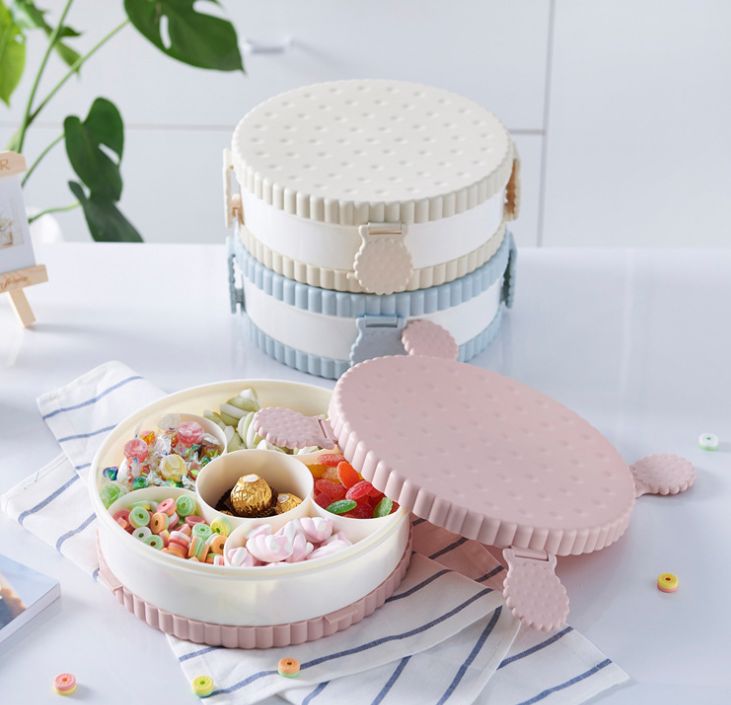Life Blue's new high-quality compartmented fruit box, fruit plate and large candy storage box