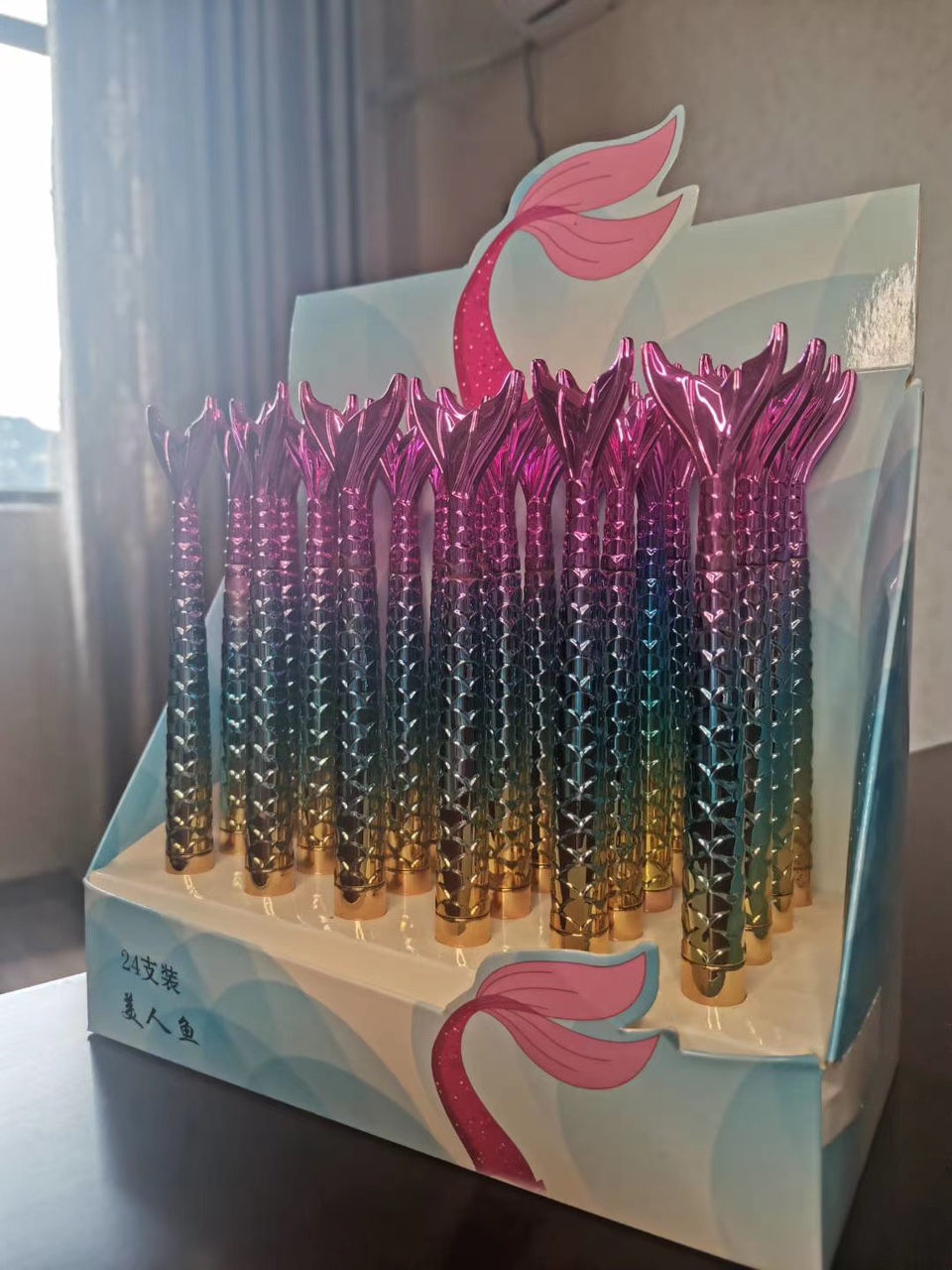 Neutral pen modeling pen mermaid modeling neutral pen 24pcs display box a variety of processing thumbnail