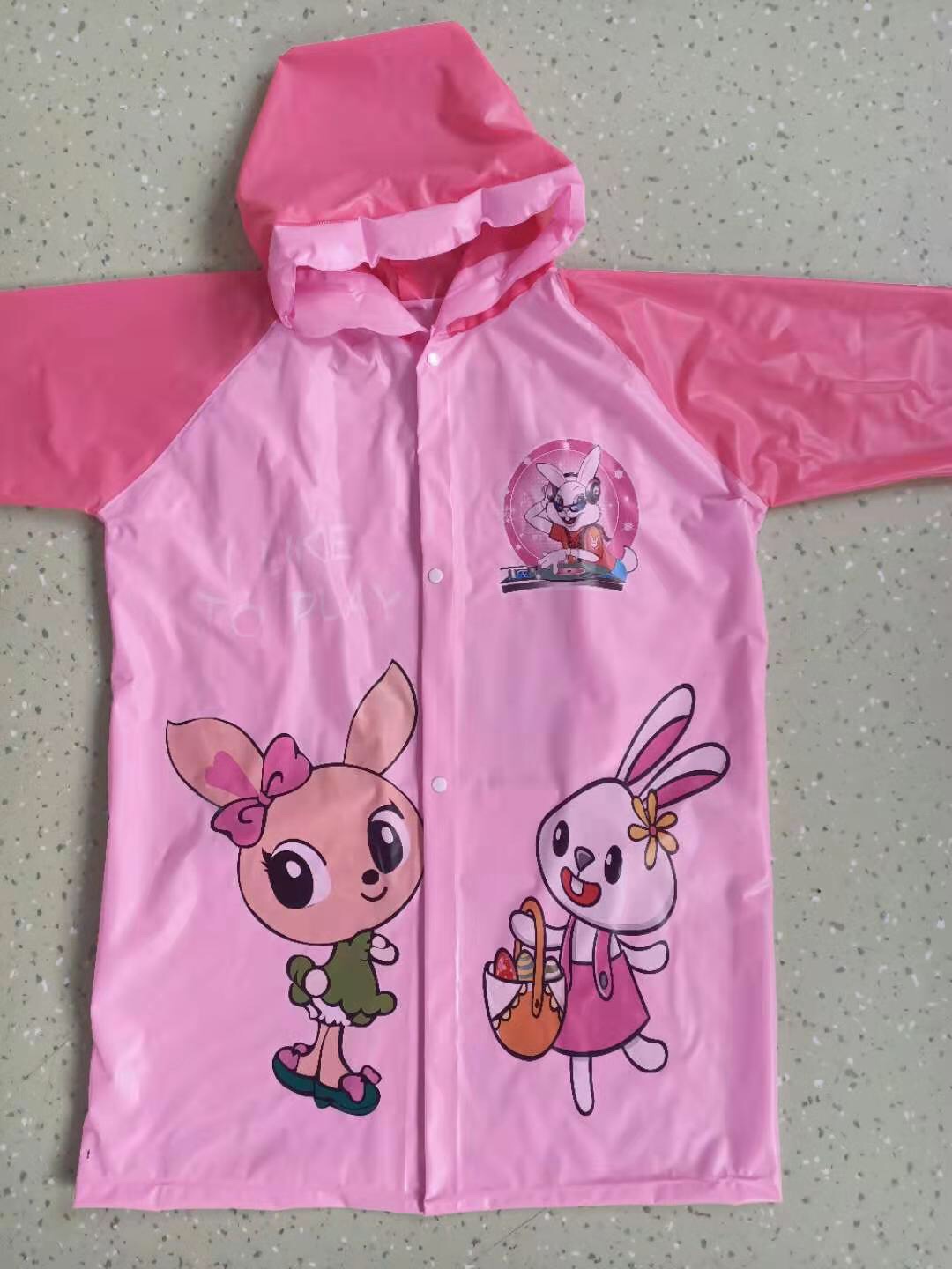 The 802 Children's Backpack Raincoat Cartoon Design Style Is Simple And Fashionable Item Picture