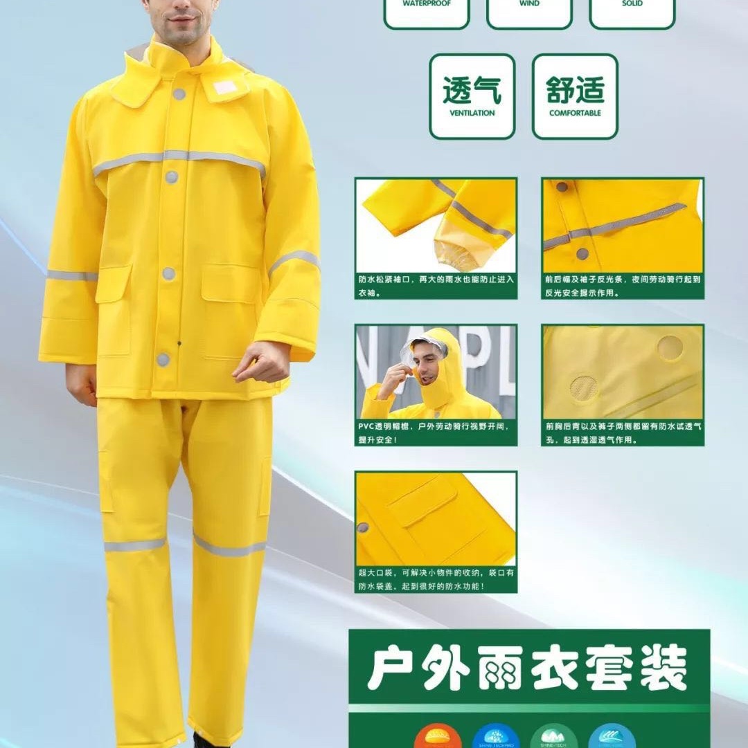 Outdoor expansion raincoat