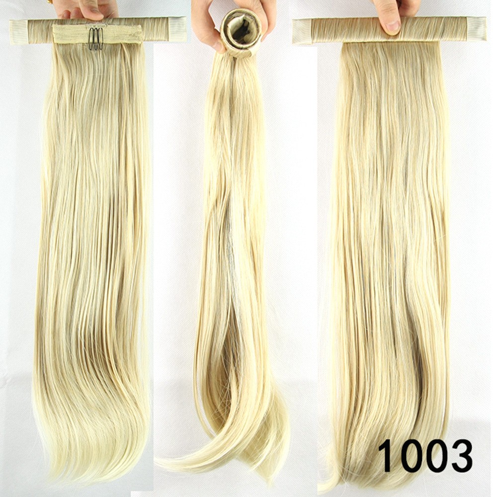 The new sweet and sweet spring clip ponytail with straight hair is selling well in Europe and America detail image 2