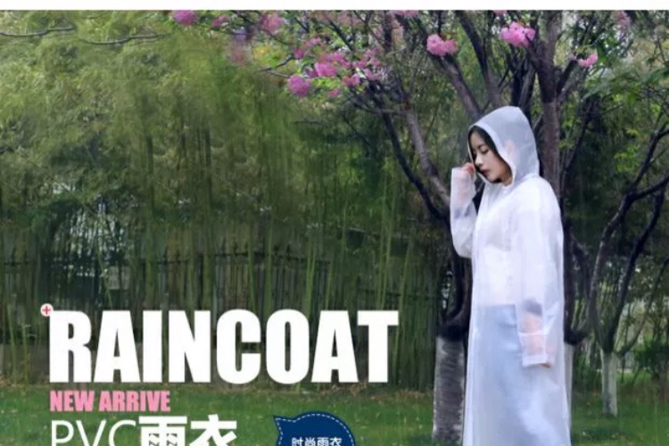 Eva Frosted Raincoat Hiking Raincoat Tourist Raincoat details Picture