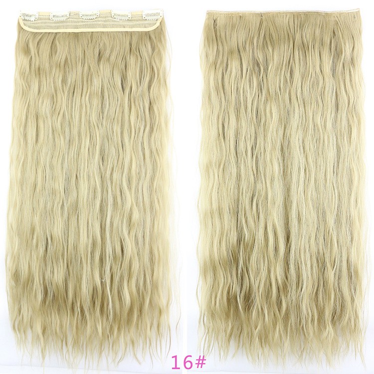 5 pieces of corn-permed hair extensions from Europe and America detail image 8