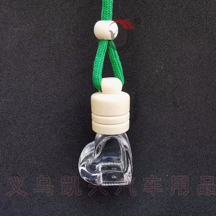 5ml斜爱心香水瓶挂件