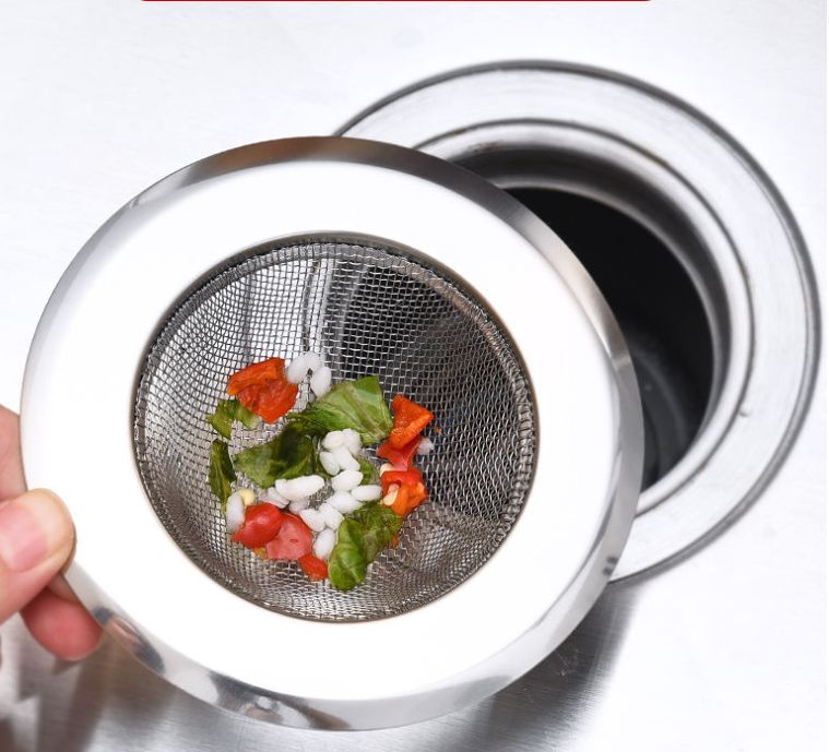 Stainless-steel sink strainer kitchen sink block screen bathroom drain