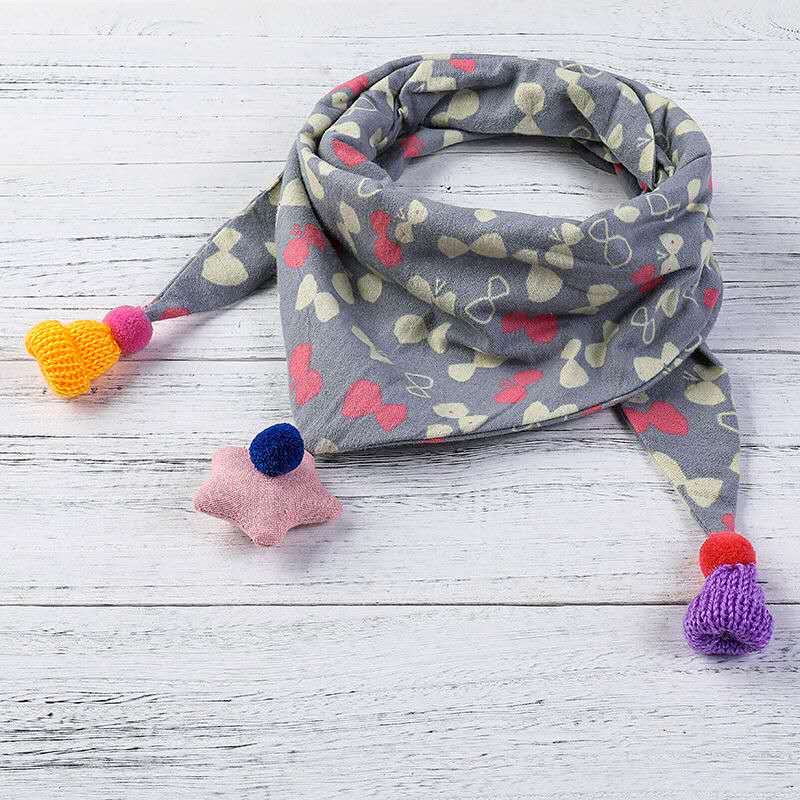 Thick children's scarves for spring, autumn and winter, cute boys' scarves, girls' scarves, princesses, babies, infants and children's triangular scarves detail image 15