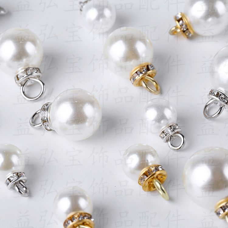 Manufacturers Direct Sales Inset A Diamond Abs High Bright Imitation Pearl Pendant Diy Accessories Hair Accessories Clothing Christmas Accessories details Picture