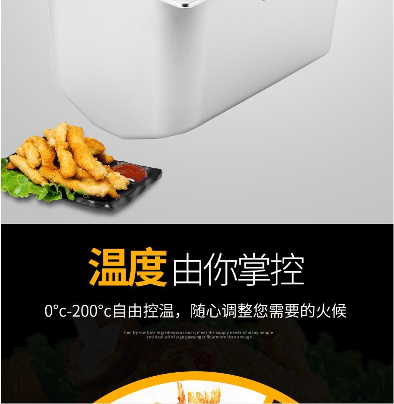904双缸双筛电炸炉  炸鸡腿鸡翅薯条 油炸炉锅详情10