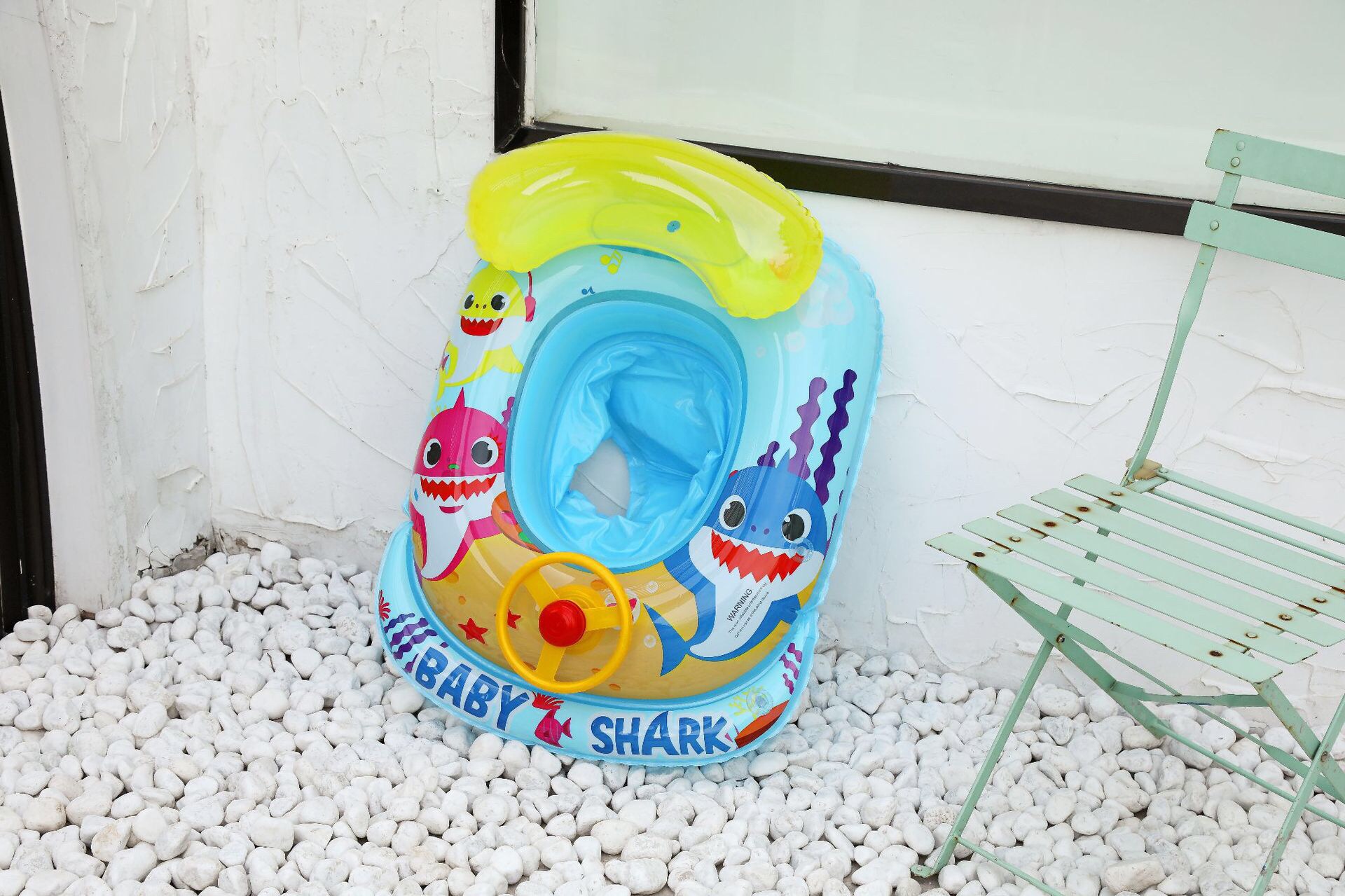 In-stock ins thickened children's seat with steering wheel, sponge bottom infant seat, children's swimming ring and life buoy undefined