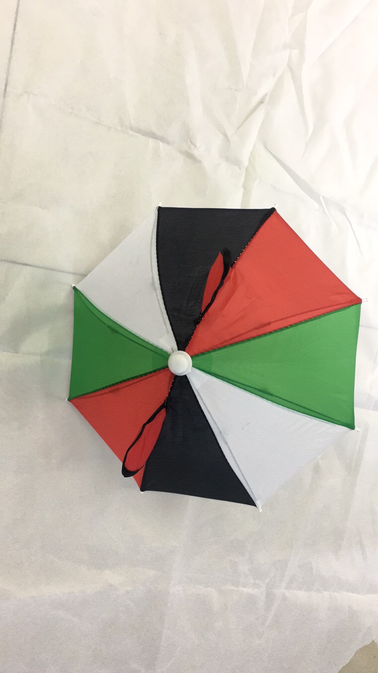 18cm10K national flag-colored ear toy umbrella, small and cute decorative umbrella, factory direct sales, mobile phone shading umbrella for delivery workers looking at orders. detail image 4