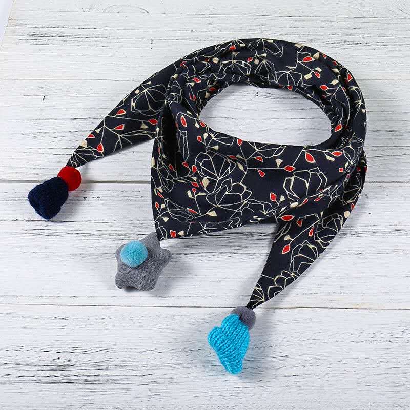 Thick children's scarves for spring, autumn and winter, cute boys' scarves, girls' scarves, princesses, babies, infants and children's triangular scarves undefined