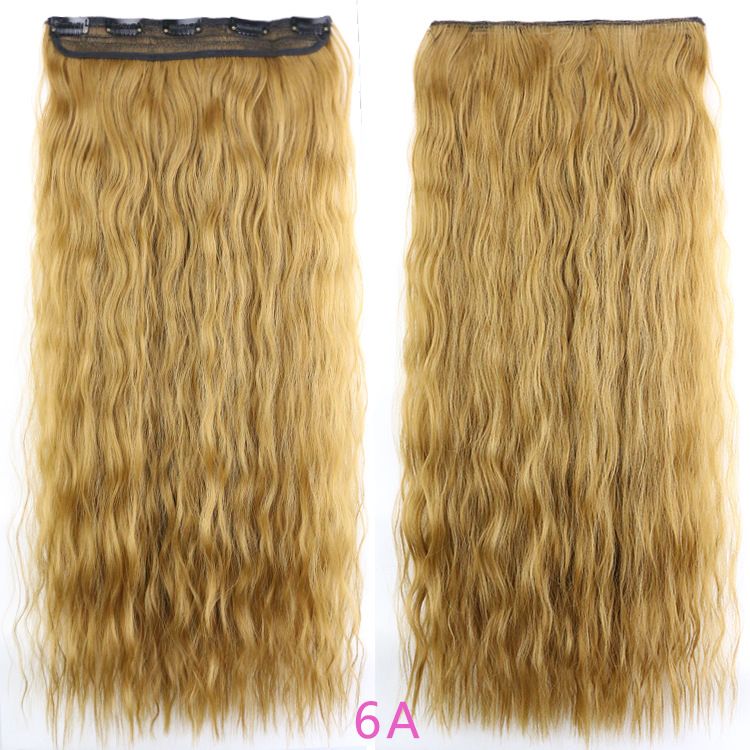 5 pieces of corn-permed hair extensions from Europe and America details Picture