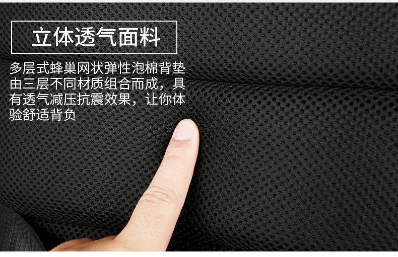 New large-capacity backpack for outdoor travel, Oxford cloth multi-functional USB computer backpack for male and female students detail image 13
