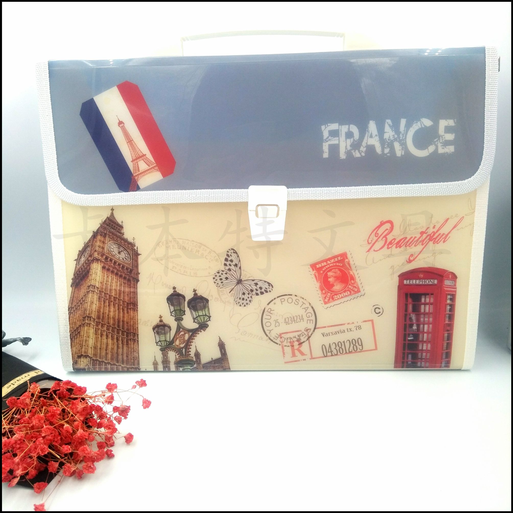 Self-produced and self-sold cartoon organ package student stationery test paper package certificate collection package information package