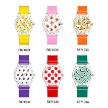 外贸现货水果系列女士手表学生时尚装饰手表百搭塑胶石英表watch