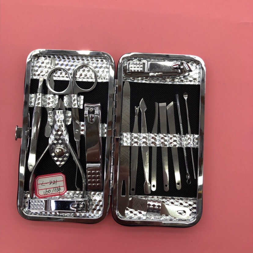 18-piece electroplating beauty nail & Nail kit Manicure tool details Picture