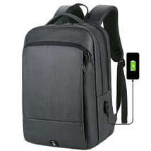 2020防水透气多功能USB充电商务双肩背包 男士新款电脑双肩包