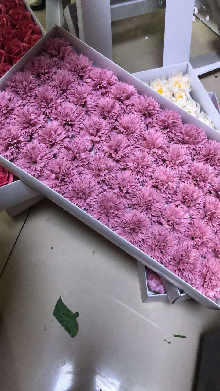 厂家直销仿真香皂花大小康乃馨花头DIY花艺包花材料