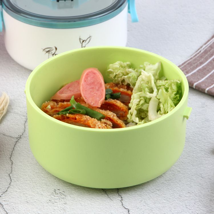 学生双层便当盒家用保鲜盒保温饭盒保温桶户外便携日式手提餐盒