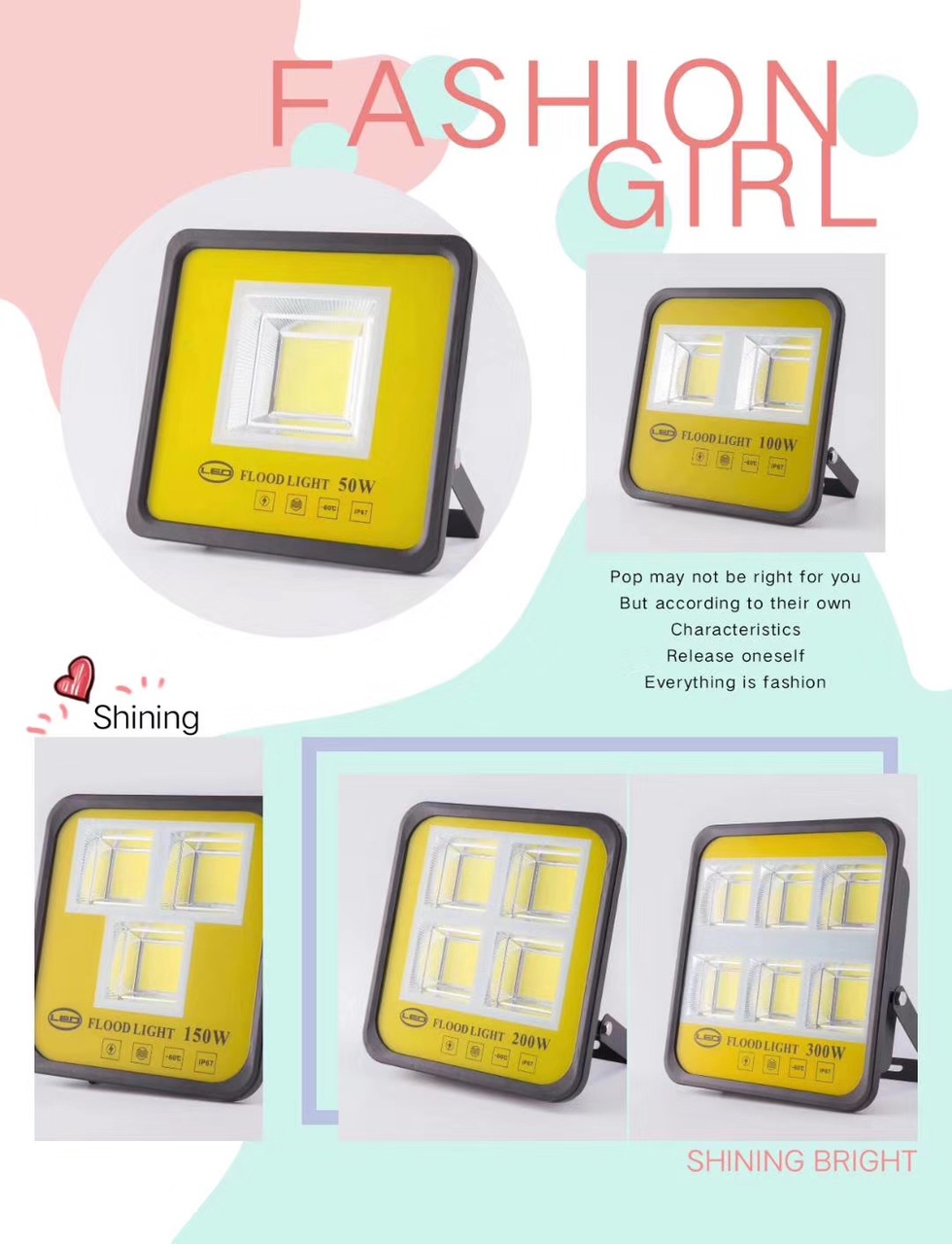 50W, 100W, 150W, 200W, 300W, 400W, 450W LED floodlights, item number -12450
